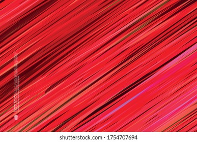 Red dynamic abstract background. Vector graphics.