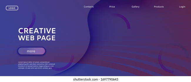 Red Dynamic Abstract. Flow Line Banner. 3d Movement. Vector Business Concept. Geometric Vibrant Dynamic Abstract. Fluid Illustration. Blue Creative Background. Blue Vivid Dynamic Abstract.