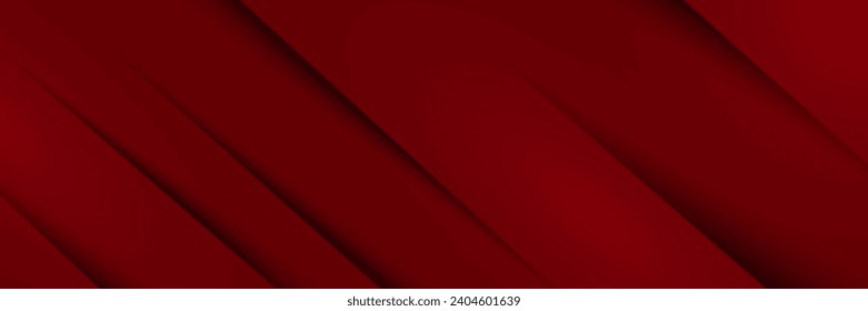 Red dynamic abstract vector background with diagonal lines. Trendy classic color. 3d cover business presentation banner for sale evening party event. Fast moving soft point shadows