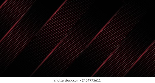 Roter dynamischer abstrakter Vektorgrafik-Hintergrund mit diagonalen Linien. Trendige klassische Farbe. 3D Cover Business Presentation Banner für Sale Abendparty Event. Schnell bewegte Softpoint-Schatten