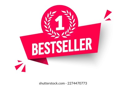 Red Dynamic Number One Bestseller Label