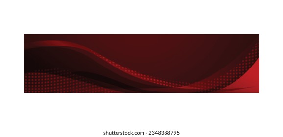 Banner y vectores de afiches dinámicos rojos y ondulados de medio tono