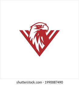 red eagle illustration image or logo