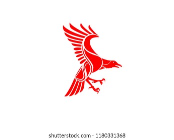 Red Eagle Logo Vector