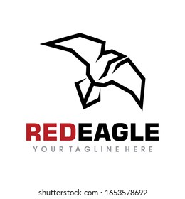 Red Eagle Logo, Eagle Logo Vector