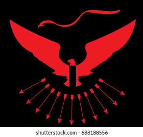 Red eagle Symbols and Archers