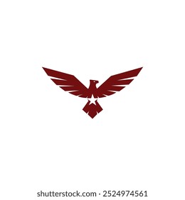 Red Eagle vector logo template design
