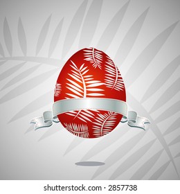 Red easter egg