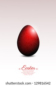 Red easter egg eps10
