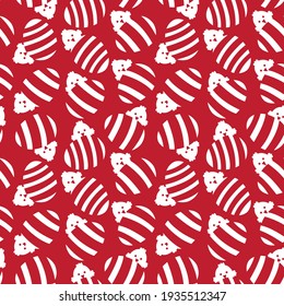 Red Easter Egg Seamless Pattern for computer graphics, fashion textiles, etc.