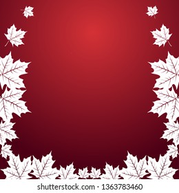 Red Ecology Maple Leaf Foliage Background Wallpaper
