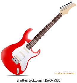 Red Electric Guitar