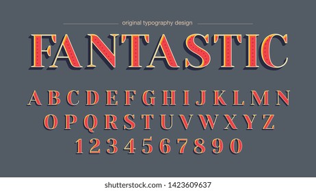 Red Elegant Custom Typography Design