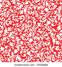 red elegant floral background