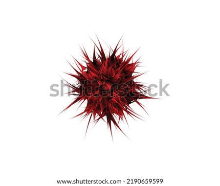Red Elegant flower logo Icon