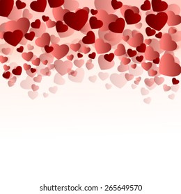 red elegant hearts cover