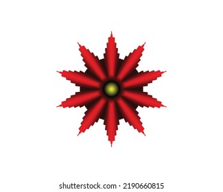 Red Element Elegant logo Icon