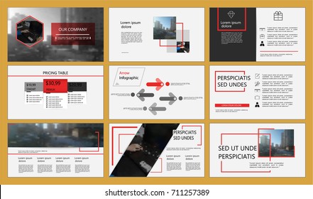 Red elements of infographics for minimalist design style on a white background. Use in presentation templates, flyer and leaflet, corporate report, marketing, advertising, annual report and banner.
