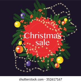 red emblem Merry Christmas