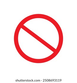 Rotes leeres Schild - Verbot oder verbotenes Symbol