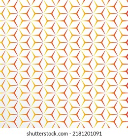 Red end yellow  line end white background 