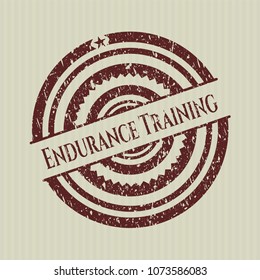 Red Endurance Training distressed rubber seal