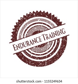Red Endurance Training distressed rubber seal