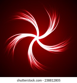 red energy beam  abstract. (five way, simple lines version.)