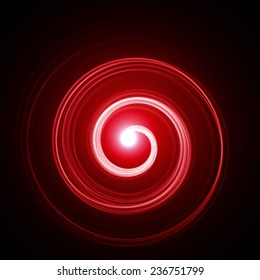 red energy beam spiral