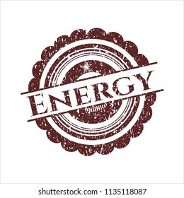 Red Energy distress rubber seal
