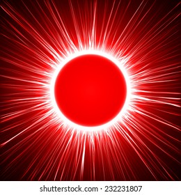 red energy ring abstract.conceptual vector design with free area in center for any object.