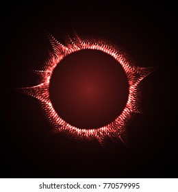 Red energy splash