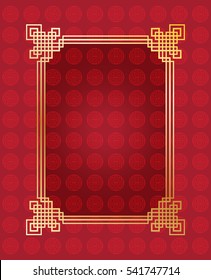 Red envelope are gifts presented at social, family gatherings such as weddings, holidays such as Chinese New Year. Red color envelope symbolizes good luck, symbol to ward off evil spirits. Gold Frame