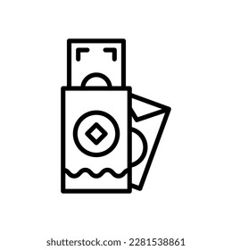 red envelope icon for your website design, logo, app, UI.