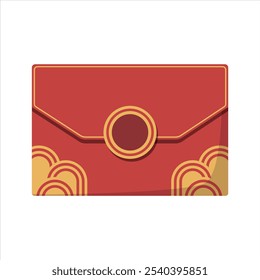 Red Envelope illustration design. Chinese Red Packet or Envelope for New Year celebration. Isolated on white background.