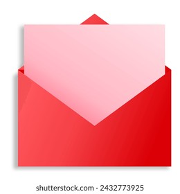 Red envelope inside, blank envelope for message