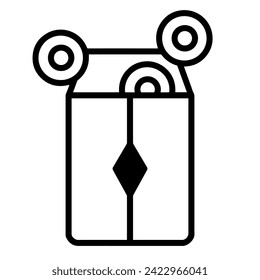 Red Envelope (Lunar New Year), True Black Icon