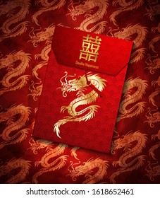 Red envelope packet set for new year