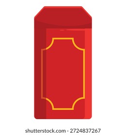 Envelope vermelho simbolizando sorte e riqueza, comumente dado durante o ano novo chinês e ocasiões especiais