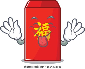 red envelope tongue out cartoon in the mascot