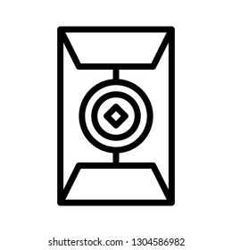 Red envelope vector, Chinese lunar new year line design icon