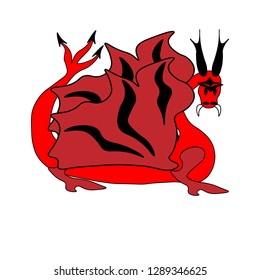 Red epic dragon logo.