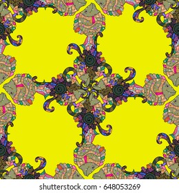 Red. Eps 10. Image for books, tattoo, decorate plates, porcelain, ceramics, crockery. Vector Mandala with hand drawn elements and flowers in Arabic, Indian, turkish, pakistan, ottoman motifs.