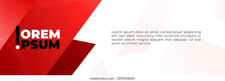 red era banner background template, red color landscape design