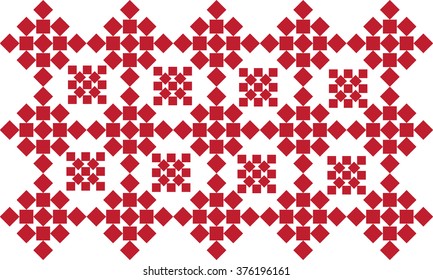 Red ethnic ornament elements background