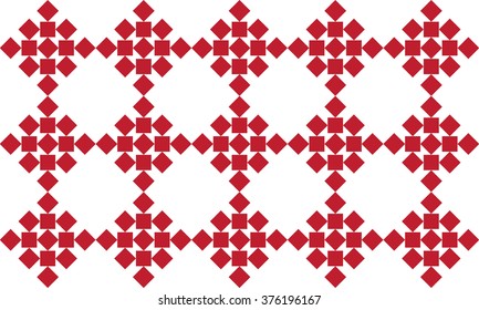 Red ethnic ornament elements background