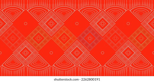 red Ethnic Pattern, Design Pattern, Pattern Art