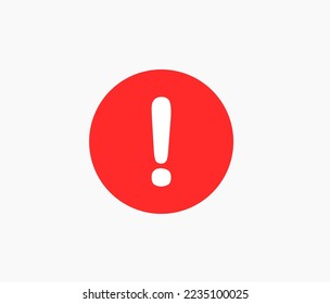 Symbol für das rote Ausrufezeichen 