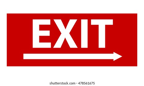 Red Exit Sign