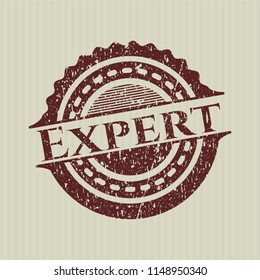 Red Expert rubber stamp